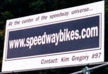 SpeedwayBikes.com billboard at Champion Speedway