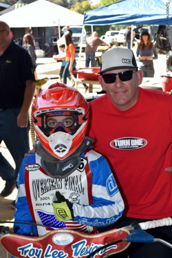 Logan and dad Bobby Hedden