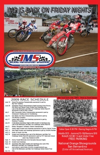 2009 IMS Speedway Schedule