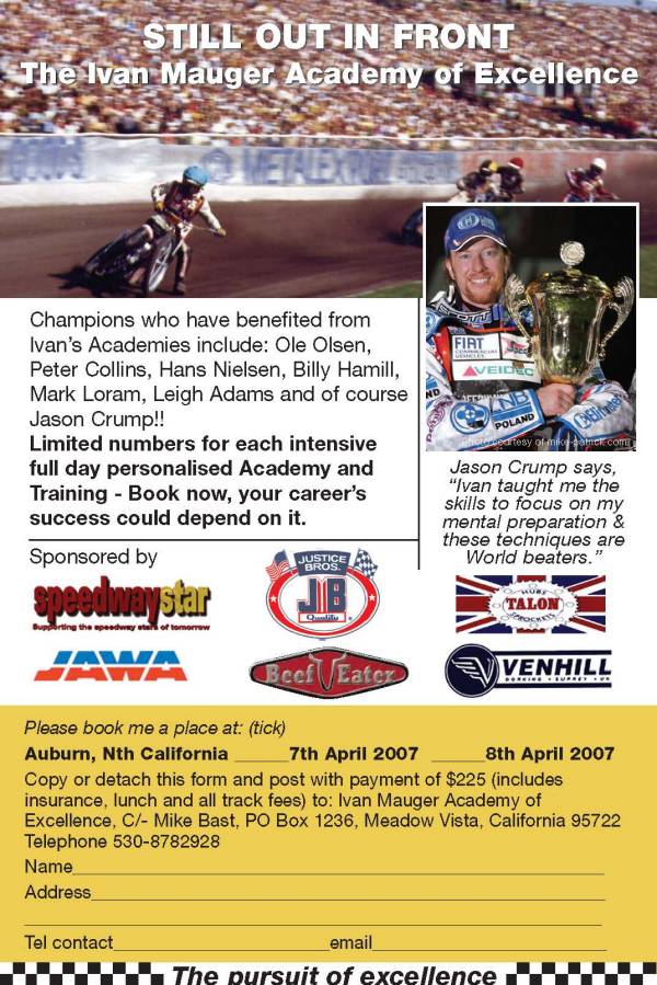 2007 Ivan Mauger's Academy of Excellence