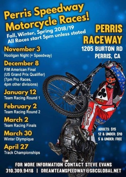 2019 Perris Raceway Poster